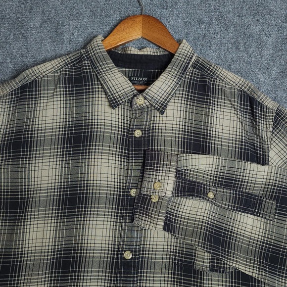Filson Other - Filson Plaid Button Down Shirt Mens Size 3XL Long Sleeve Flannel Pockets Work